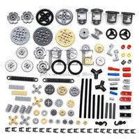 Klocki techniczne osie tryby zębatki przeguby bębny 116-klocków. TECHNIC