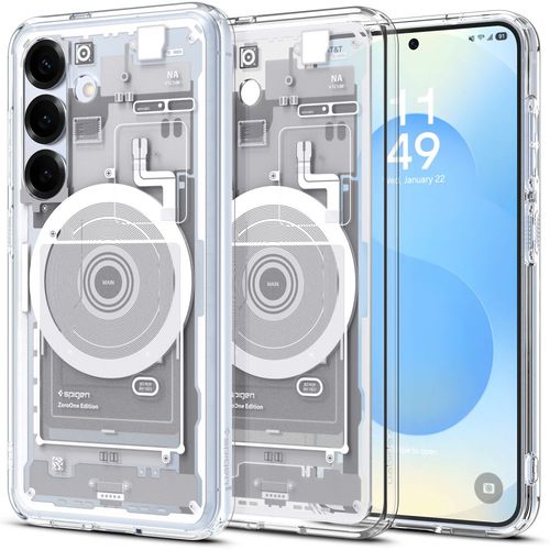 Etui na Samsung Galaxy S25 Zero One Ultra Hybrid Mag - białe na Arena.pl
