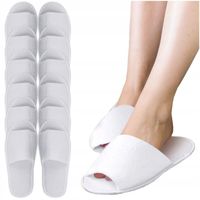 Kapcie hotelowe jednorazowe klapki ODKRYTE antypoślizgowe 10 par