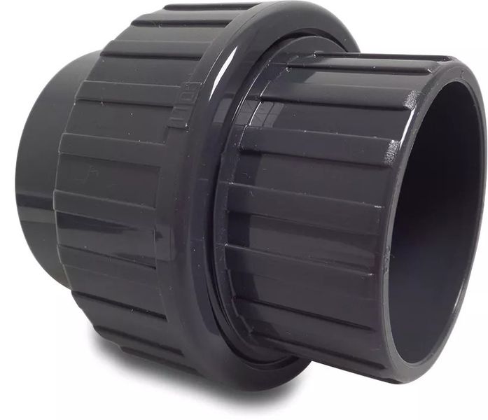 Śrubunek (dwuzłączka) PVC 50 mm zdjęcie 1