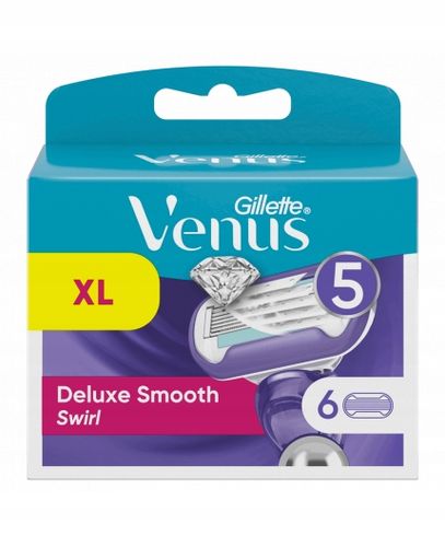 GILLETTE VENUS DELUX SMOOTH SWIRL 6SZT WKŁADY na Arena.pl
