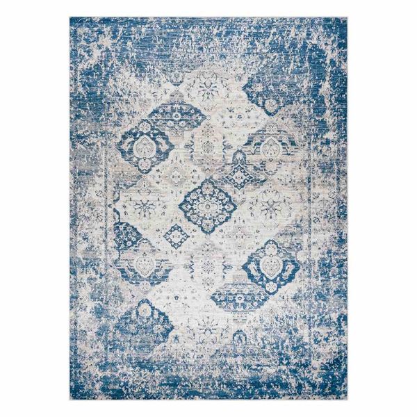 RUG/LU/ARLEN/ROSETTE2/BEIGE+BLUE/160x220 zdjęcie 1