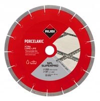 RUBI Tarcza diamentowa do gresu porcelanowego J-SLOT 250mm SPL EXT SUPERPRO