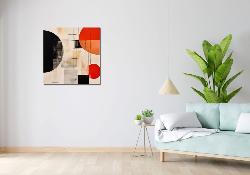 Obraz 70x70cm Abstrakcyjna Symetria zdjęcie 2