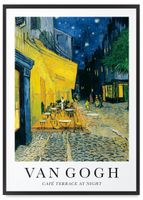 Plakat Van Gogh Cafe terrace 50x70 cm w czarnej ramie