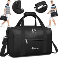 CZARNA TORBA PODRÓŻNA DO SAMOLOTU RYANAIR WIZZAIR DARMOWY BAGAZ