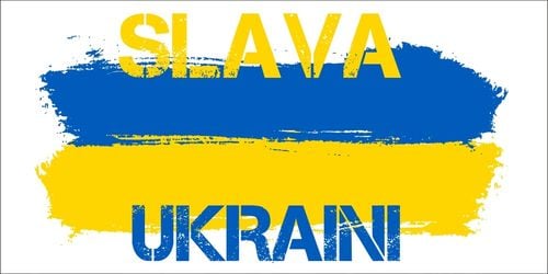 MAGNES NA samochód auto SOLIDARNI Z UKRAINĄ 2x na Arena.pl