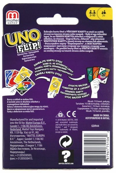 Mattel. GDR44 Uno Flip! zdjęcie 2