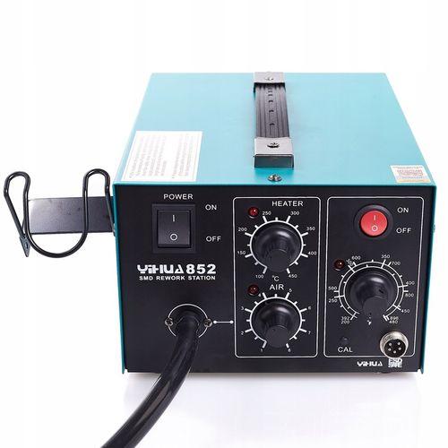 STACJA LUTOWNICZA LUTOWNICA 2W1 HOT-AIR 852 Z KOMPRESOREM TECHREBAL 660W na Arena.pl