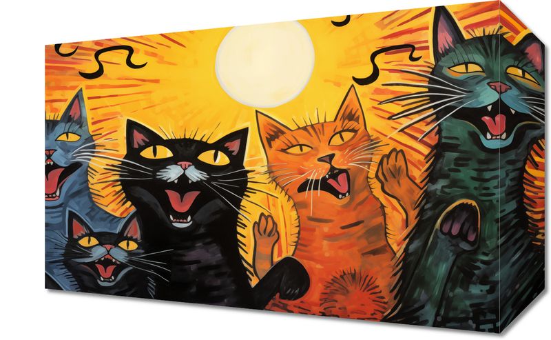 Obraz 30x20cm Kocie Koncertowanie zdjęcie 1