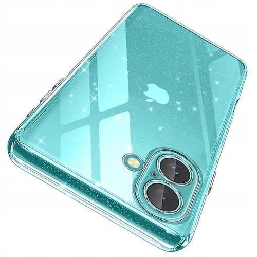 Etui do iPhone 16 SILIKONOWE BROKAT clear CASE + SZKŁO OCHRONNE 9H na Arena.pl