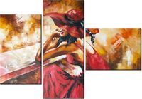 100CM 80 OBRAZ 3 ELEM JESIENNA ZADUMA ŚCIENNY