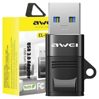 awei adapter cl-13 usb-c/usb-aczarny/black