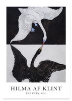 Plakat cyfrowy do wydruku łabędzie Hilma af Klint