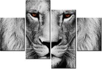 140CM 70 OBRAZ LWIE SPOJRZENIE ŚCIENNY