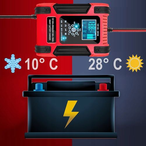 Prostownik SAMOCHODOWY AUTOMATYCZNY Z FUNKCJĄ NAPRAWY AKUMULATORÓW 12V 24V na Arena.pl