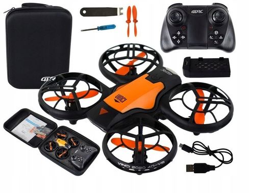 DRON TURBO KAMERA FULL HD PODGLĄD WIFI AKROBACJE FUTERAŁ AKUMULATOR OSŁONY na Arena.pl