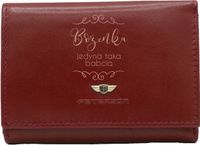 Portfel damski skórzany z GRAWEREM prezent dla BABCI personalizowany + imię