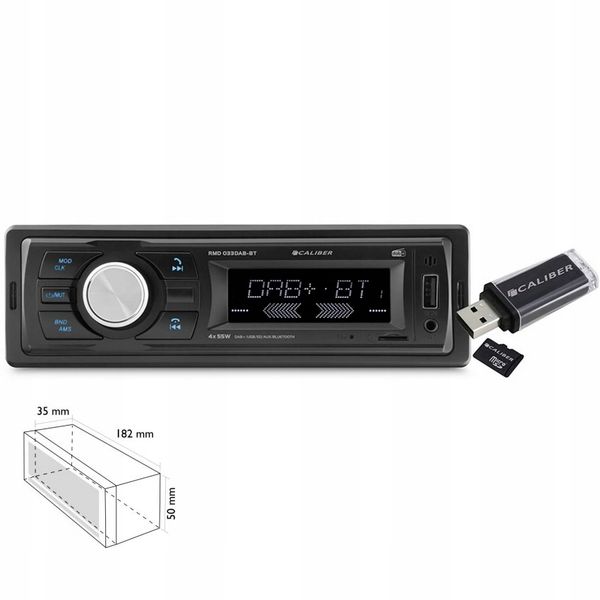 RADIO samochodowe Caliber Bluetooth DAB+ USB 4x55W zdjęcie 3