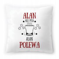 Poduszka Dla Alana Na Urodziny Ze Zdjęciem Na Prezent Biała 40X40 Cm