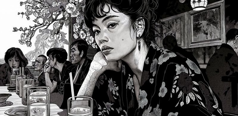 Plakat 91,3x44,5cm Czarne Kimono zdjęcie 1