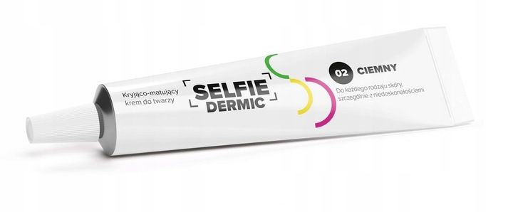 SELFIEDERMIC KRYJACO-MATUJACY KREM DO TWARZY 02 CIEMNY zdjęcie 3