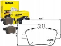 TEXTAR KLOCKI HAMULCOWE TYŁ 2484801