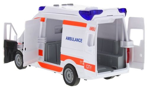 Ambulans Karetka Pogotowia Van Auto Napęd Dźwięki Nosze Otwierane Drzwi na Arena.pl