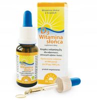 Dr.Jacobs witamina słońca D3 20 ml naturalna KOŚCI