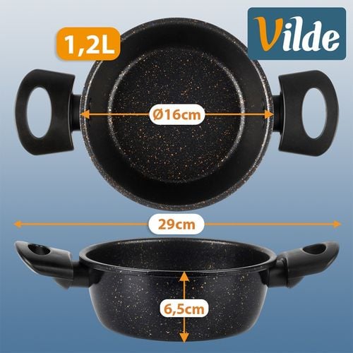 Garnek granitowy BASIC LINE 16 cm, 1,2 l na Arena.pl