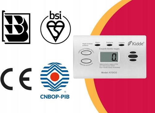 Czujnik czadu Tlenku węgla Detektor CO Bezprzewodowy Kidde K7DCO 10 na Arena.pl
