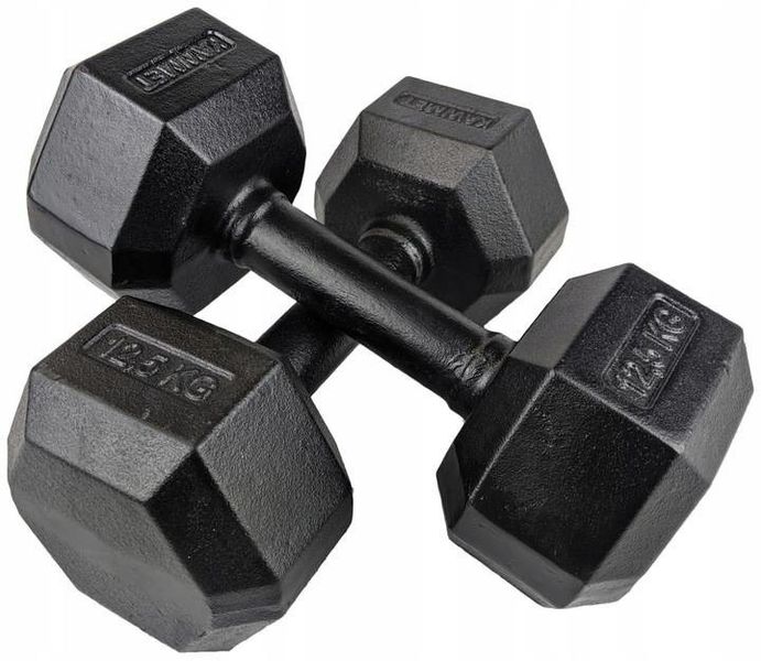 Hantla żeliwna hexagonalna HEX 12,5 kg zdjęcie 2