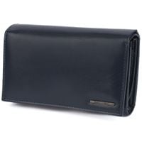 portfel damski klasyczny - granatowy