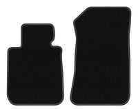Dywaniki przednie welurowe czarne do: BMW 1 E88 2004-2011 cabrio