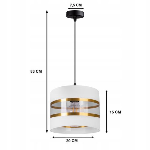ABAŻUR WALEC DO LAMP, KINKIETÓW, ŻYRANDOLI E27 LED na Arena.pl
