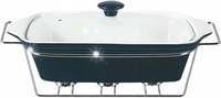 Podgrzewacz Ceramicznydo potraw prostokatny czarny 33,75 cm, 2,2 l
