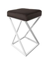 Hoker krzesło barowe ZOA LOFT podstawa biała MG05