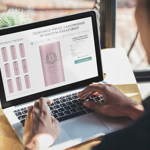 Kubek Termiczny z Grawerem Termos Smart Wyświetlacz 400ml Prezent dla Mamy na Arena.pl