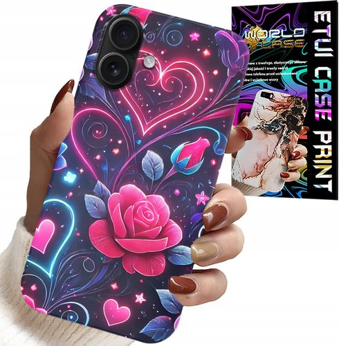ETUI DO IPHONE 16 - SERCE, RÓŻA, NASTOLETNIE CASE + SZKŁO na Arena.pl