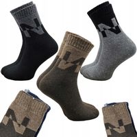 3x SKARPETY Angora męskie Termiczne skarpetki grube ZIMOWE CIEPŁE 42-46