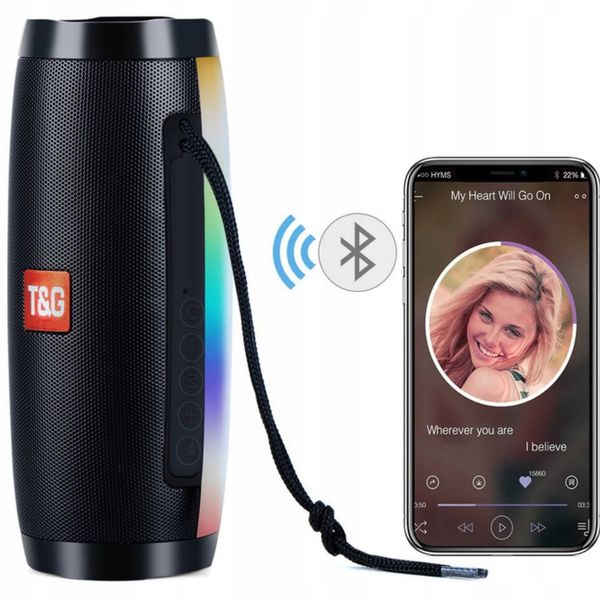 TG-157 Głośnik Bezprzewodowy Bluetooth Boombox Led zdjęcie 7