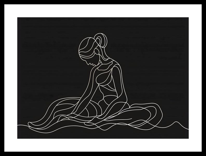 Plakat 42x29,7cm Pozycja Siedząca zdjęcie 3