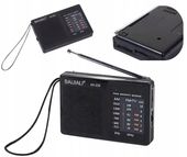 RADIO KUCHENNE BUDOWLANE PRZENOŚNE BATERYJNE KIESZONKOWE MAŁE CZARNE