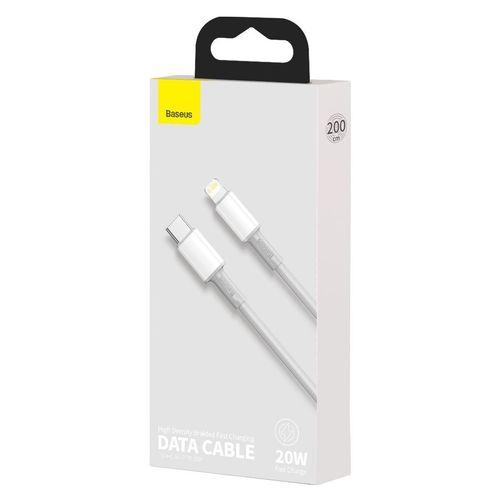 kabel usb-c do lightning baseus high density braided, 20w, pd, 2m na Arena.pl