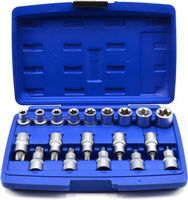 ZESTAW KLUCZY NASADKI I BITÓW TORX 1/2" 19SZT