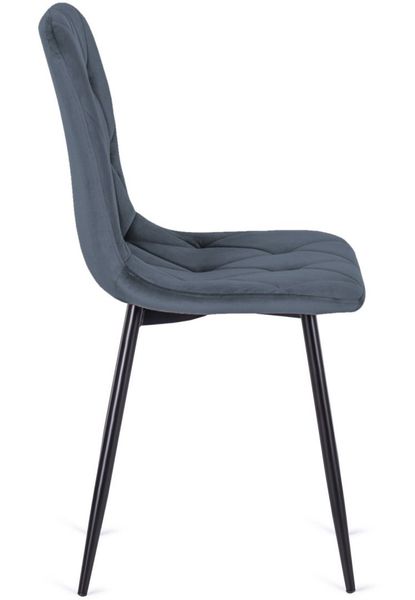 Krzesło tapicerowane BORGO VELVET DARK GREY zdjęcie 3