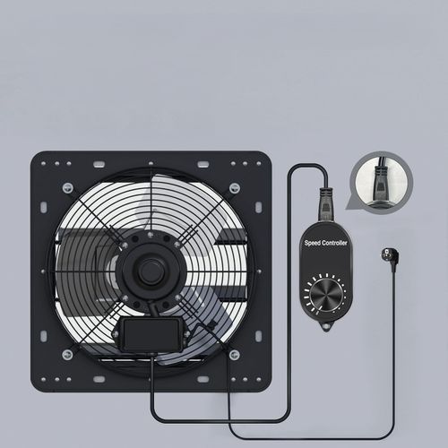 Wentylator Osiowy Ścienny Wyciągowy Przemysłowy Żaluzja Regulator 300 Mm na Arena.pl