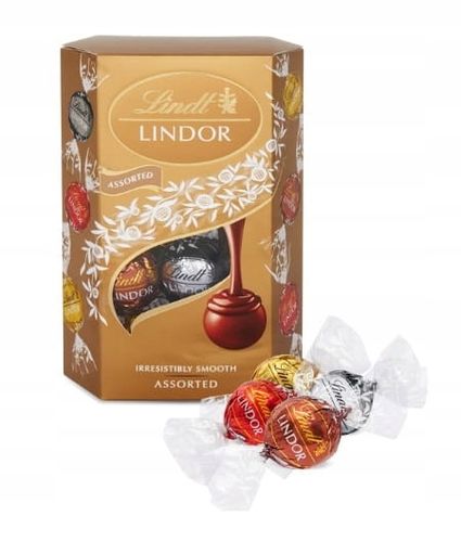 Czekoladki Lindt Lindor Praliny Krem Nadziewane Pralinki Mix Smak Assorted na Arena.pl
