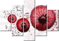 105CM 150CM ZEGAR 5 ELEM CZERWONE DMUCHAWCE DRUK OBRAZ