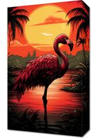 Obraz 30x50cm Flaming nad Wodą
